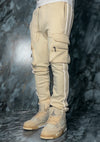 Cream Cargo Track Bottoms V2