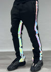 Rainbow Reflective Track Bottoms