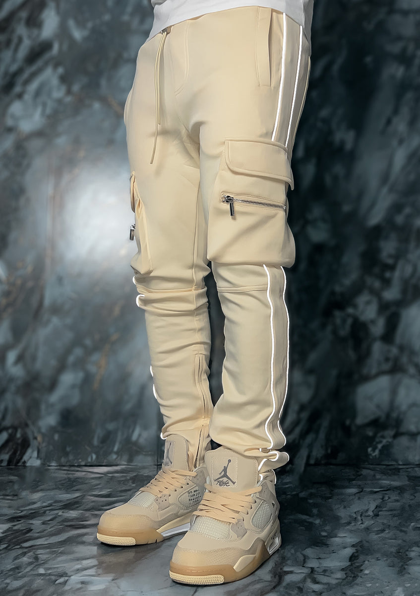 Cream Cargo Track Bottoms V2– BVALI